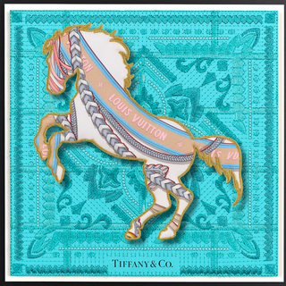 BANDANA BRONCO-LV BANNER PRINT-12"X12