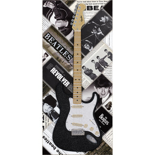 The Beatles Glitter Stratocaster 12"x26"