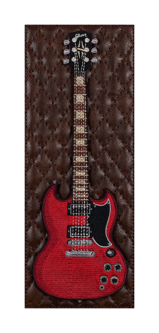 Red SG Quilted Leather 5"x12"