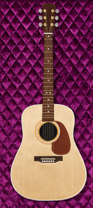 Acoustic with Quilted Background