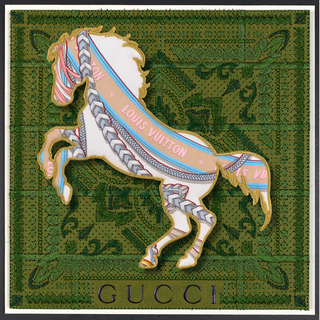 BANDANA BRONCO-LV BANNER PRINT-12"X12