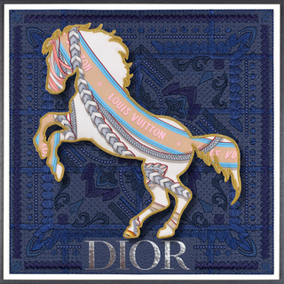 BANDANA BRONCO-LV BANNER PRINT-12"X12