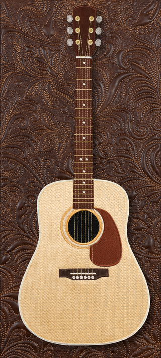 Acoustic with Quilted Background