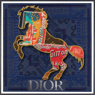 BANDANA BRONCO-VINTAGE LOUIS-12"X12