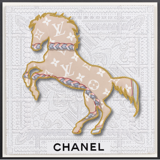 BANDANA BRONCO-LV BRAIDED PRINT-12"X12