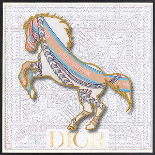 BANDANA BRONCO-LV BANNER PRINT-12"X12