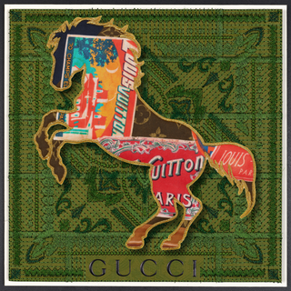 BANDANA BRONCO-VINTAGE LOUIS-12"X12