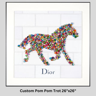 Custom Pom - Pom Trot 26”x26” - Stephen Wilson Studio
