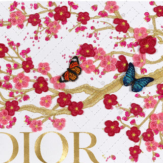 Dior White Cherry Blossoms 26"x12" - Stephen Wilson Studio