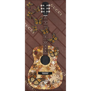 Gypsy Guitar 12"x26" - Stephen Wilson Studio