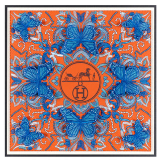 Hermes Blue Symmetry 12"x12" - Stephen Wilson Studio