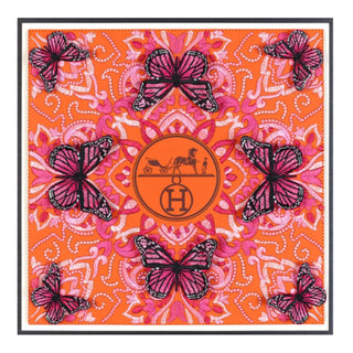 Hermes Pink Symmetry 12"x12" - Stephen Wilson Studio