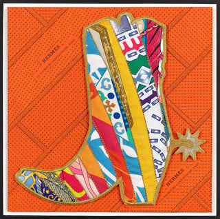 Painted Kinky Boot 12"x12" - Stephen Wilson Studio