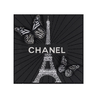 Petite Chanel Black Eiffel Tower 5"x5" - Stephen Wilson Studio