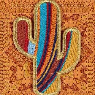 Petite Painted Cactus 5"x5" - Stephen Wilson Studio