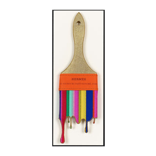 Petite Pop Drippy Brush Hermes Gold 5"x12" - Stephen Wilson Studio