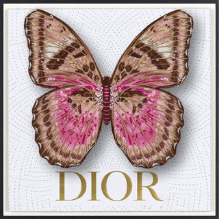 Pink Forrester Butterfly Framed - Stephen Wilson Studio