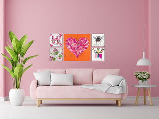 Pink Heart Arrangement - Stephen Wilson Studio