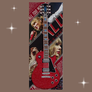 Taylor Swift Red Guitar Petite 5"x12" - Stephen Wilson Studio