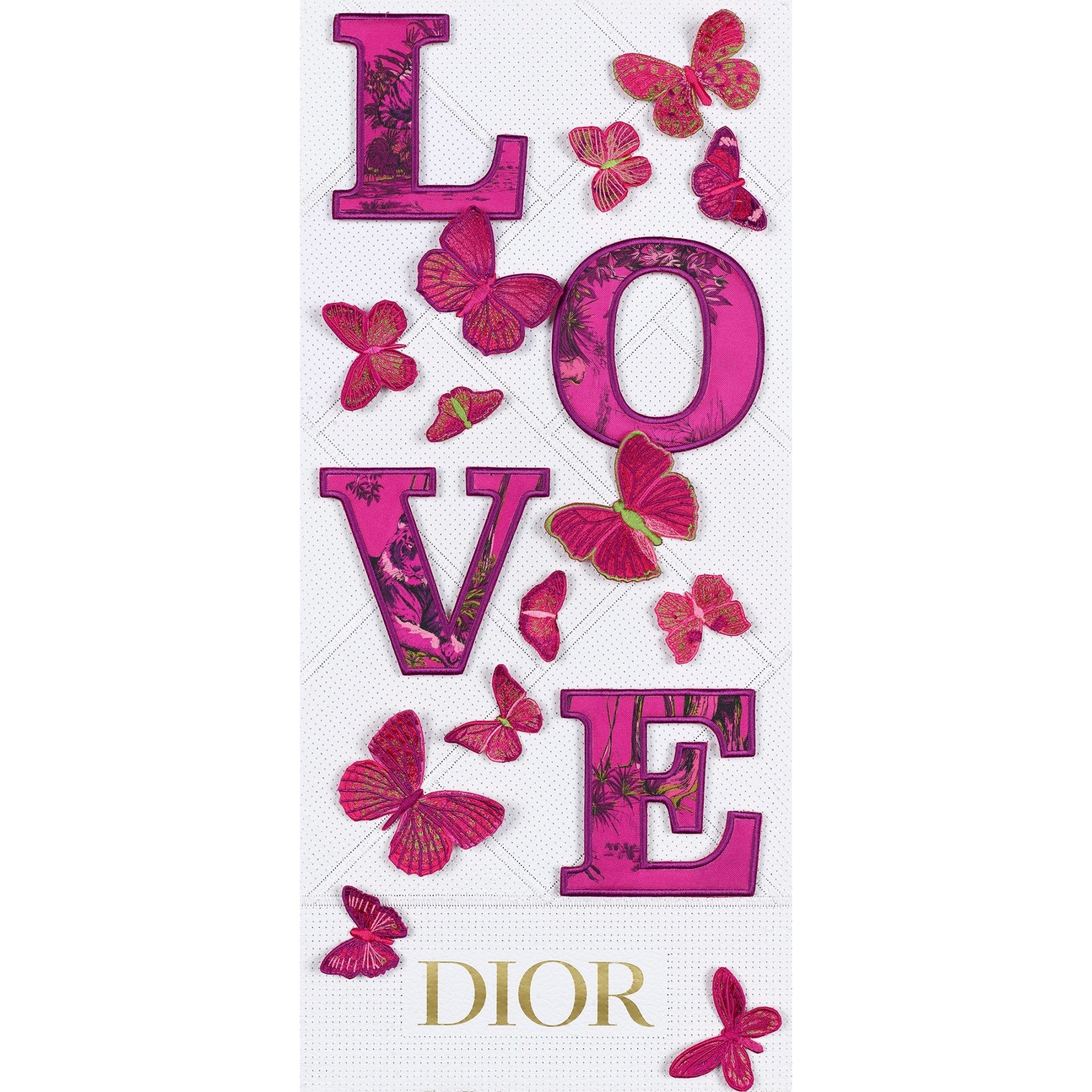 White Dior Love 12”x26” - Stephen Wilson Studio